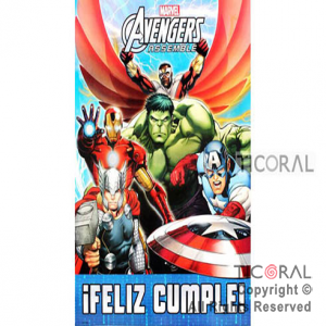 AVENGERS AFICHE FELIZ CUMPLE x 1